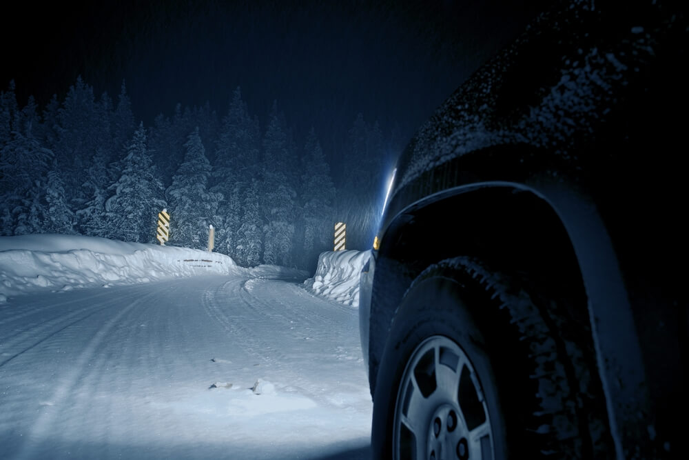 colorado winter driving night