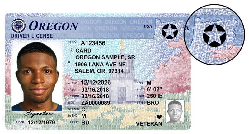 driver's license in Oregon